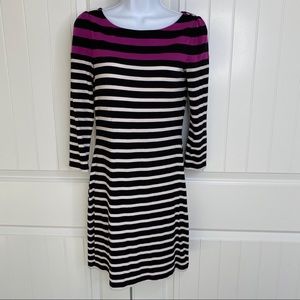5/$25! WHBM striped shift dress size xx small